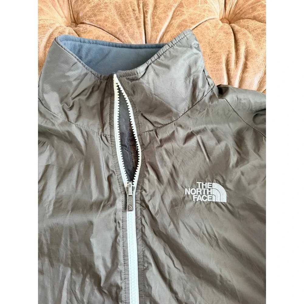 The North Face Mens XL Olive Brown Insulated Full Zip Jacket AQKW F09